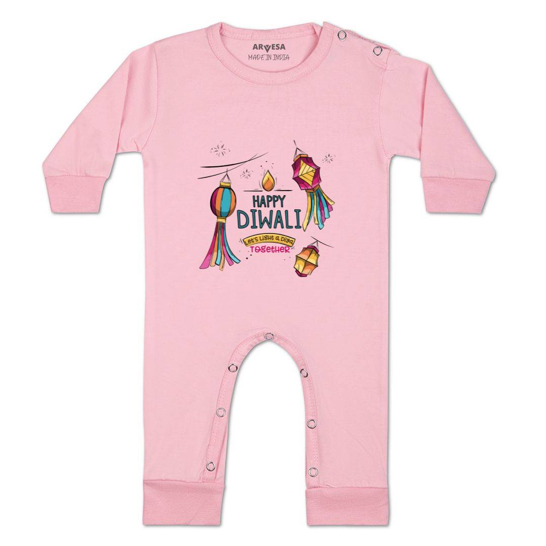 Arvesa Design-1124 Diwali My First Baby Boy and Baby Girl Dress .