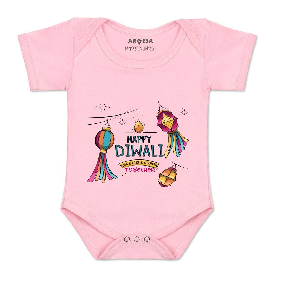 Arvesa Design-1124 Diwali My First Baby Boy and Baby Girl Dress .