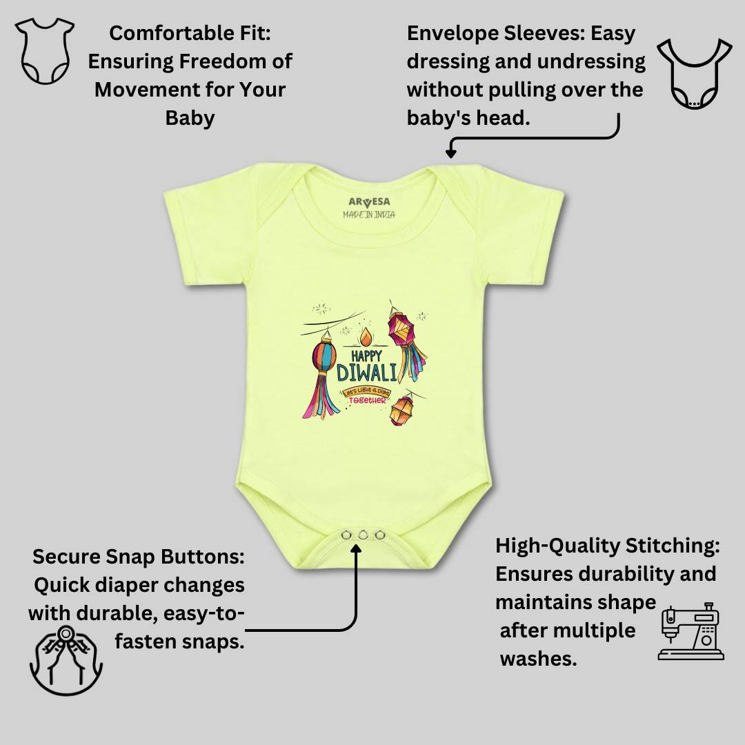 Arvesa Design-1124 Diwali My First Baby Boy and Baby Girl Dress .