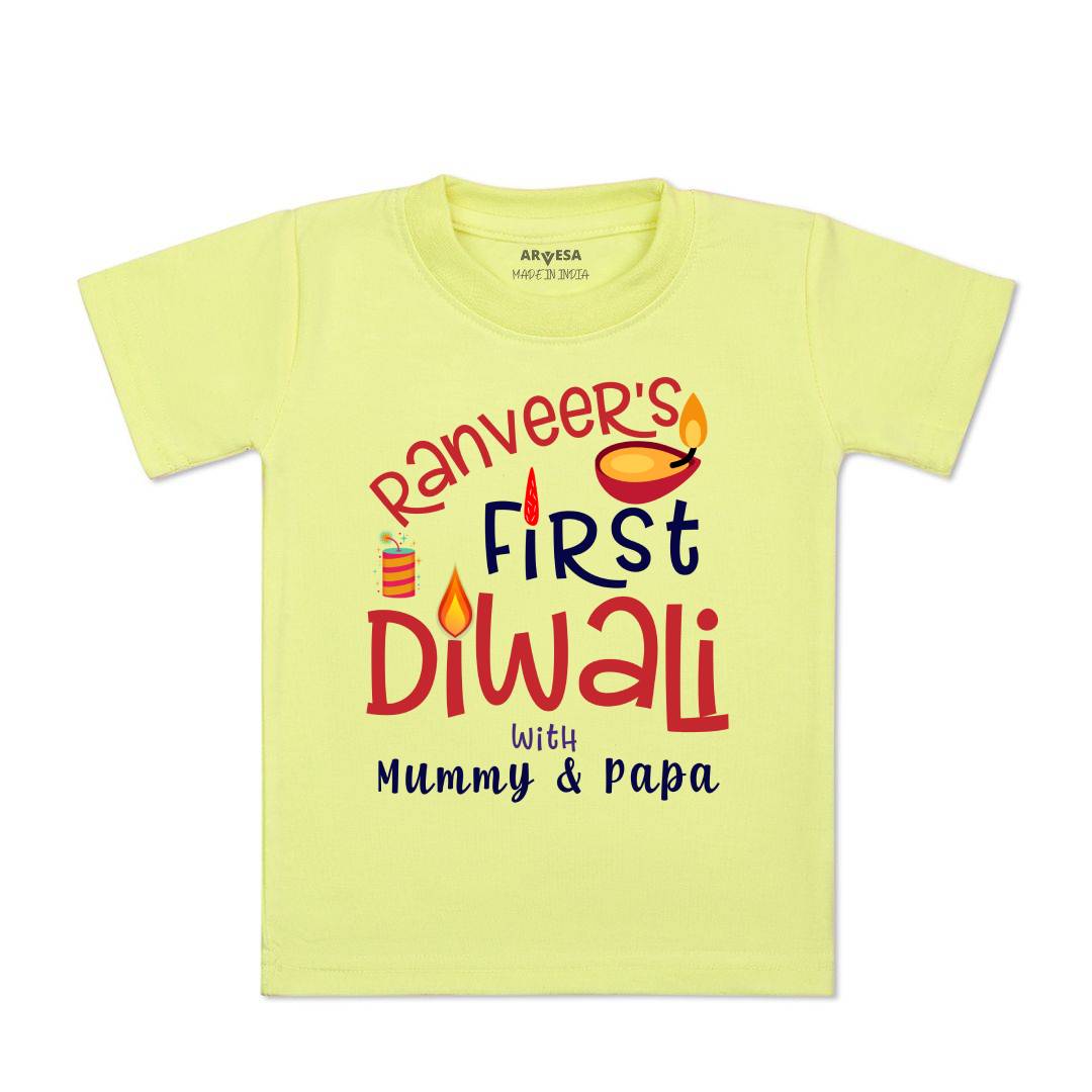 Arvesa My First Diwali Baby Boy & Girl Dress