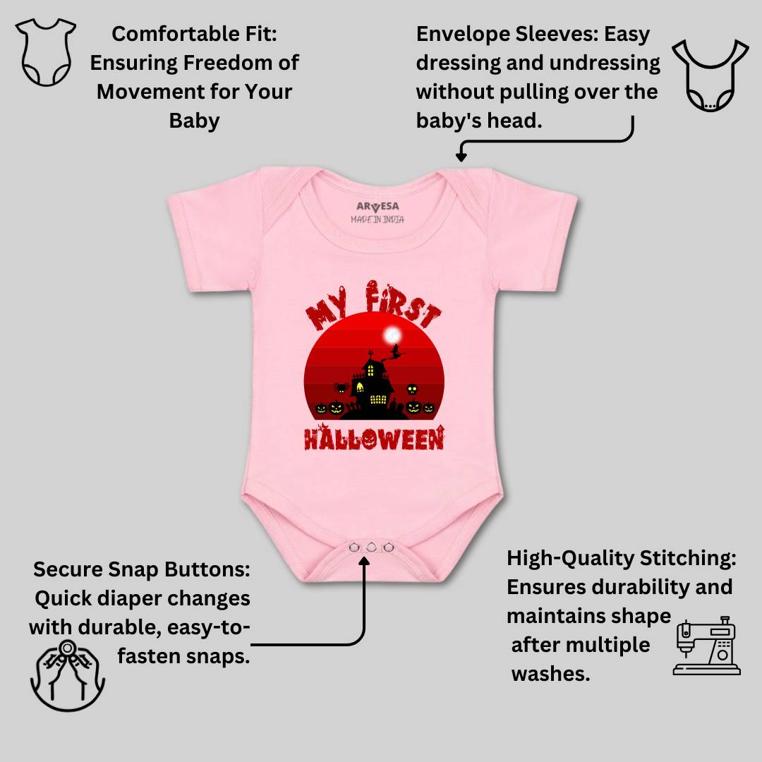 Arvesa Design-1136 Halloween My First Baby Boy and Baby Girl Dress .