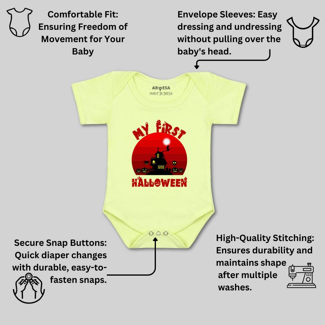 Arvesa Design-1136 Halloween My First Baby Boy and Baby Girl Dress .