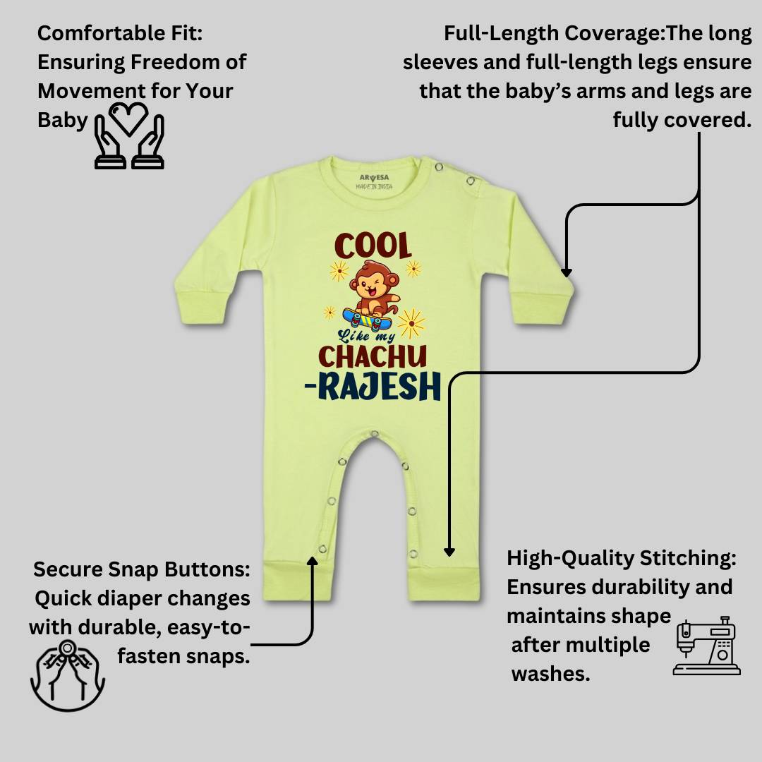 Arvesa Cool Like My Chachu Baby Boy & Girl Dress