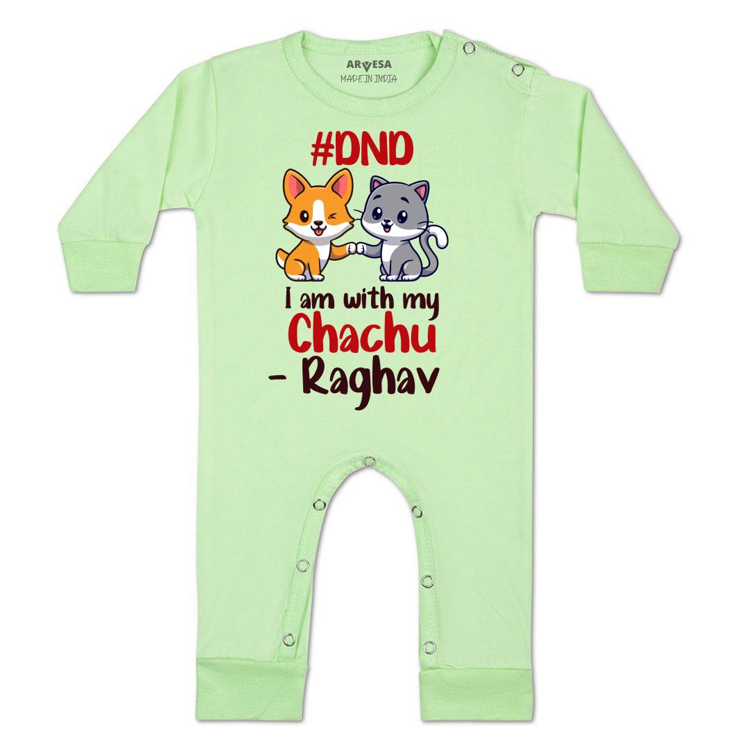 Arvesa Dnd I Am With My Chachu Baby Boy & Girl Dress