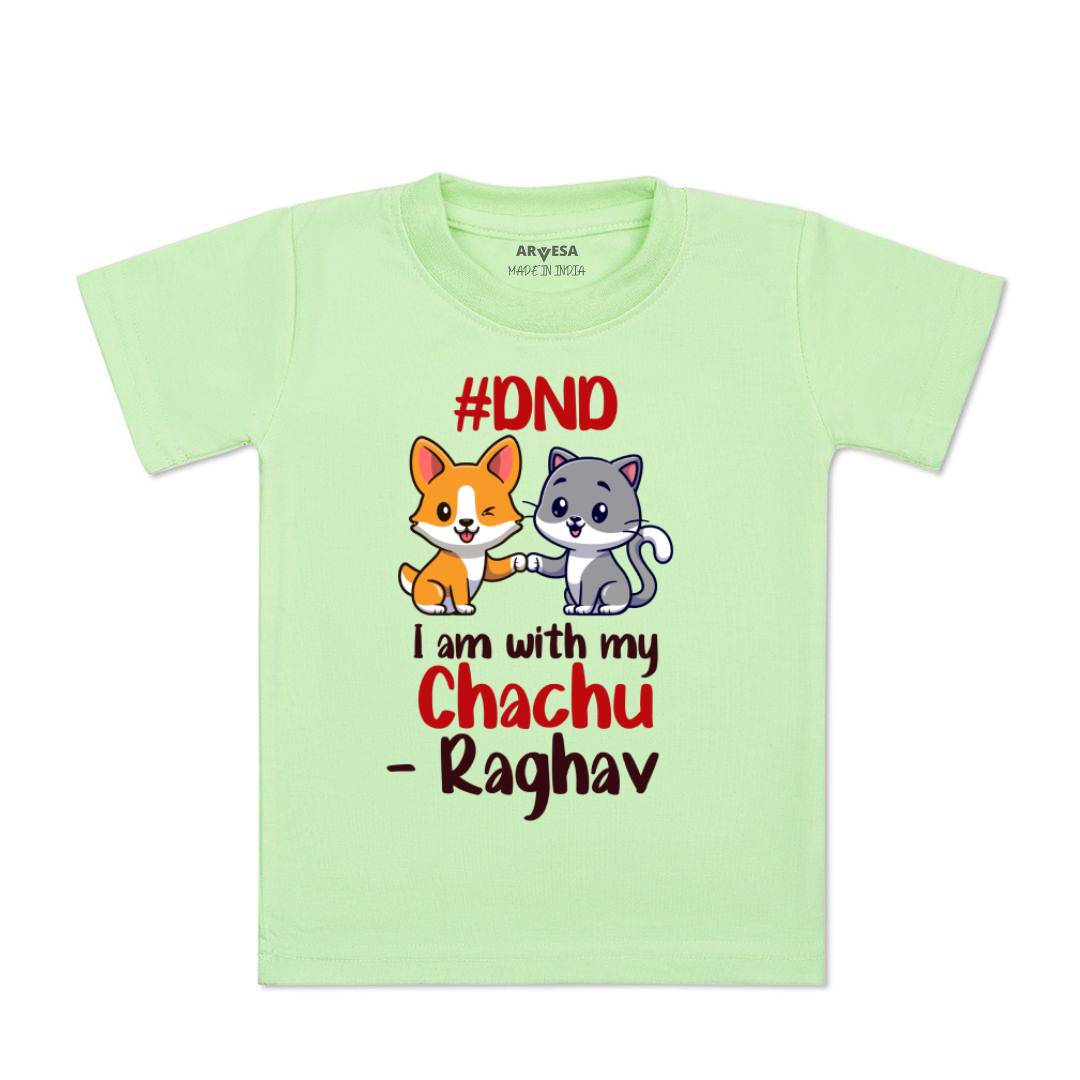 Arvesa Dnd I Am With My Chachu Baby Boy & Girl Dress