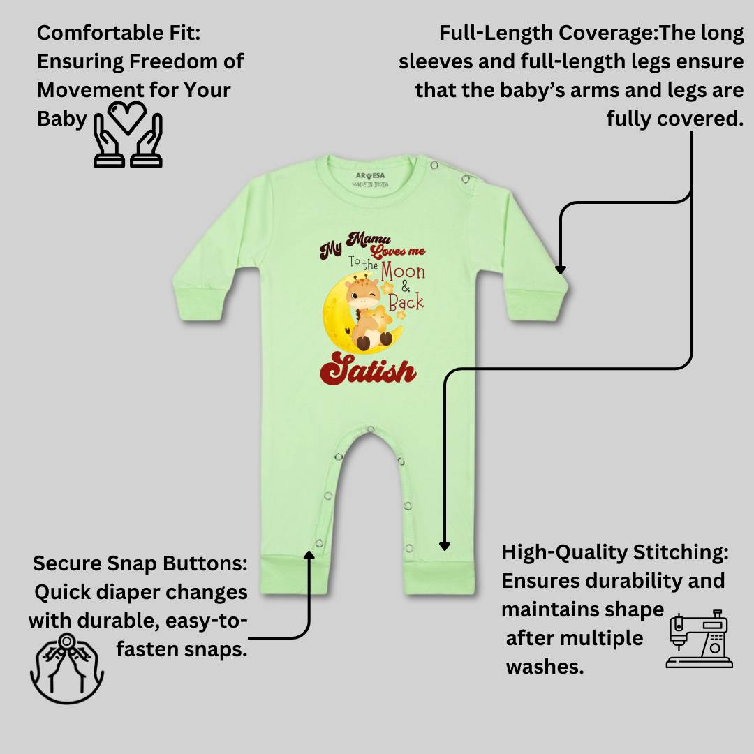 Arvesa Mamu Love To Moon & Back Baby Boy & Girl Dress