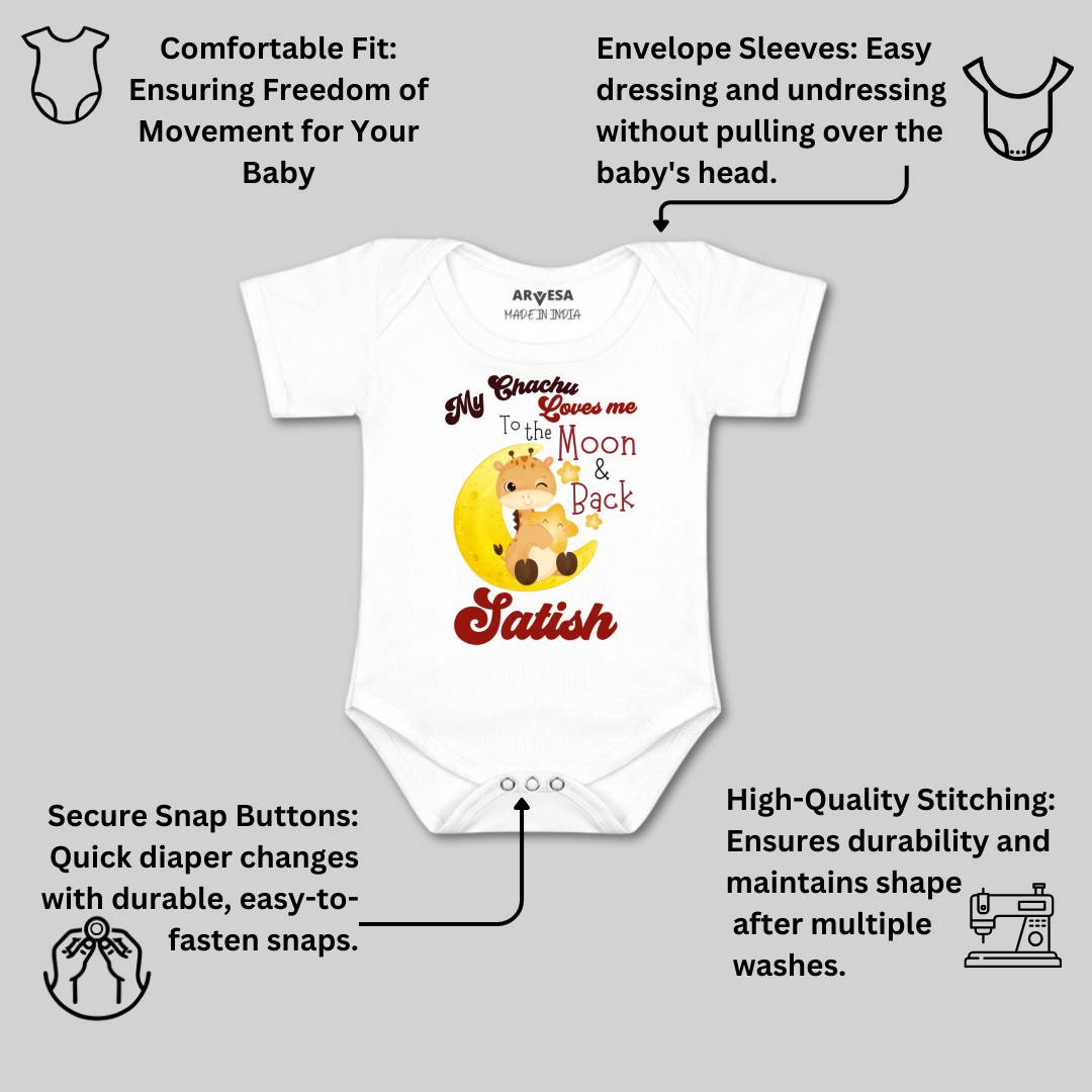Arvesa Chachu Love To Moon & Back Baby Boy & Girl Dress