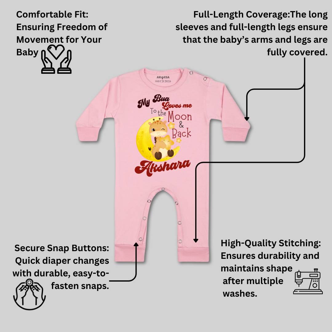 Arvesa Bua Love To Moon & Back Baby Boy & Girl Dress