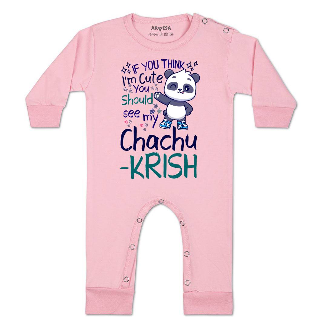 Arvesa I'm Cute See My Chachu Baby Boy & Girl Dress