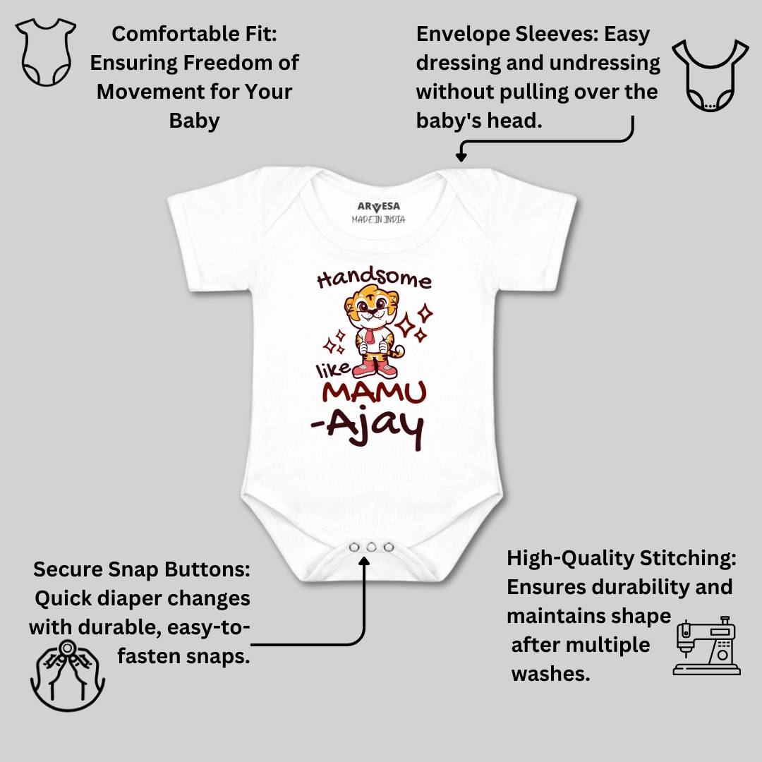 Arvesa Handsome Like Mamu Baby Boy & Girl Dress