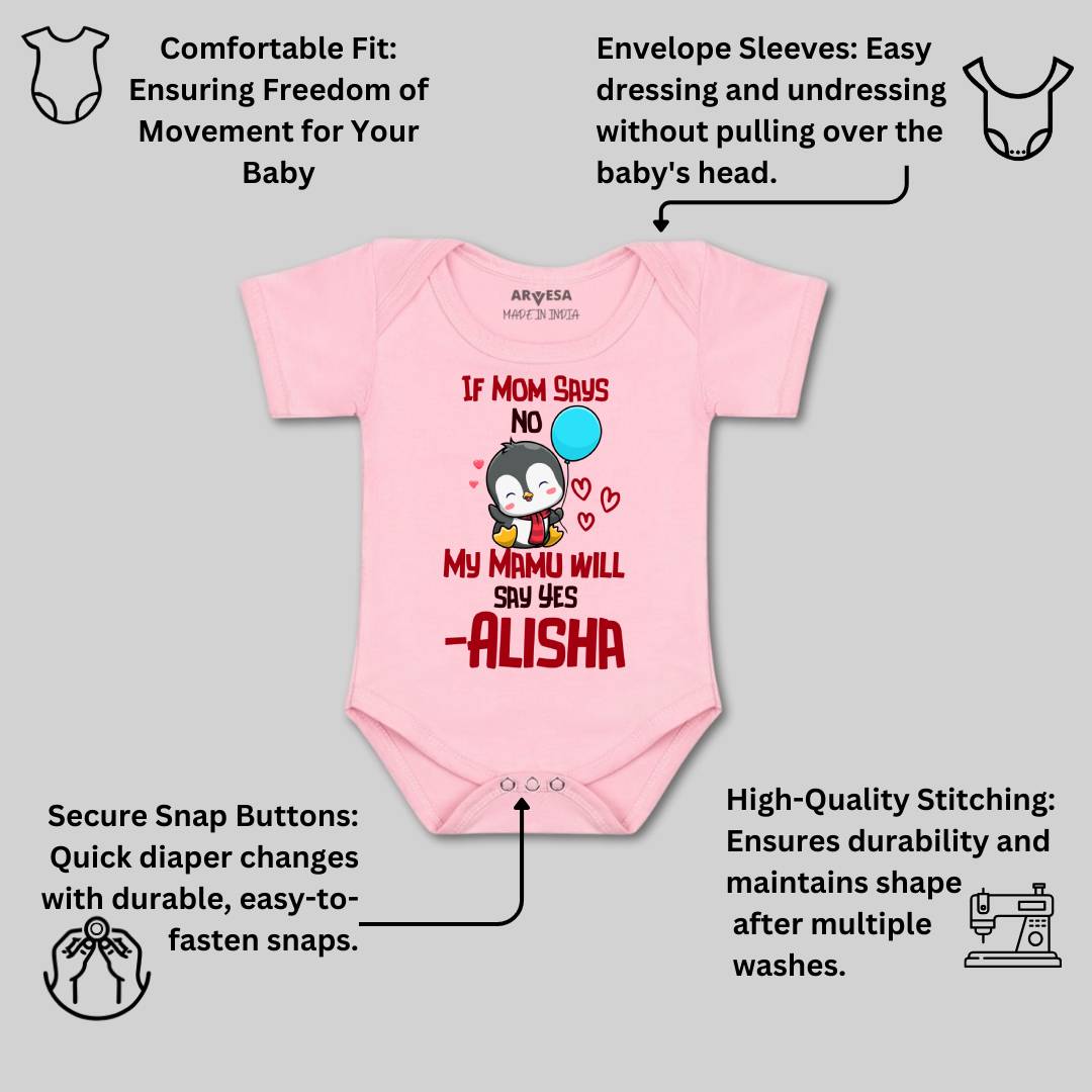 Arvesa My Mamu Will Say Yes Baby Boy & Girl Dress