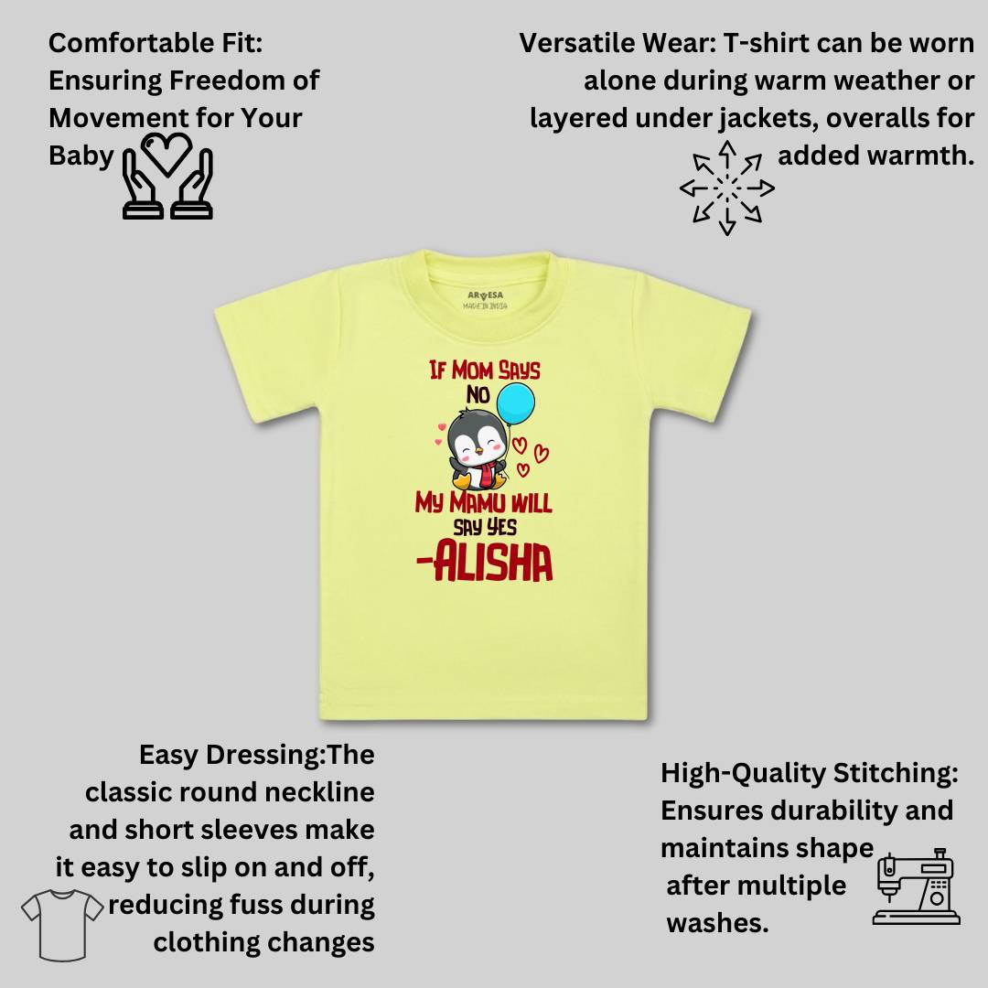 Arvesa My Mamu Will Say Yes Baby Boy & Girl Dress