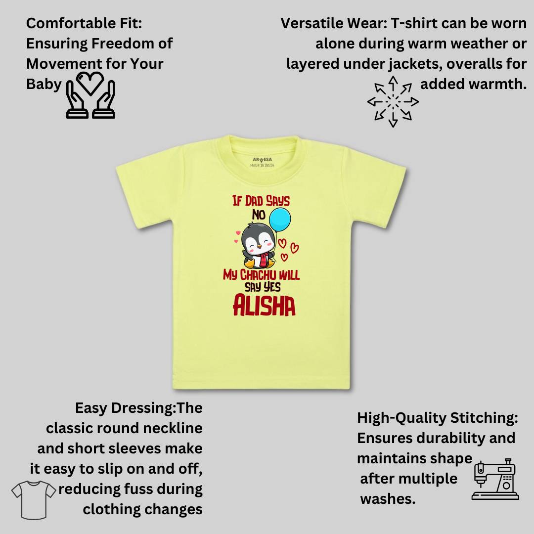 Arvesa If Dad Say No My Chachu Baby Boy & Girl Dress