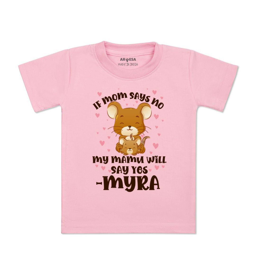 Arvesa If Mom Say No My Mamu Will Say Yes Baby Boy & Girl Dress