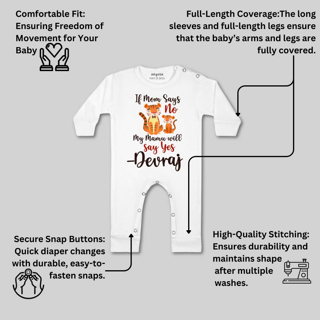 Arvesa My Mamu Will Say Yes Baby Boy & Girl Dress