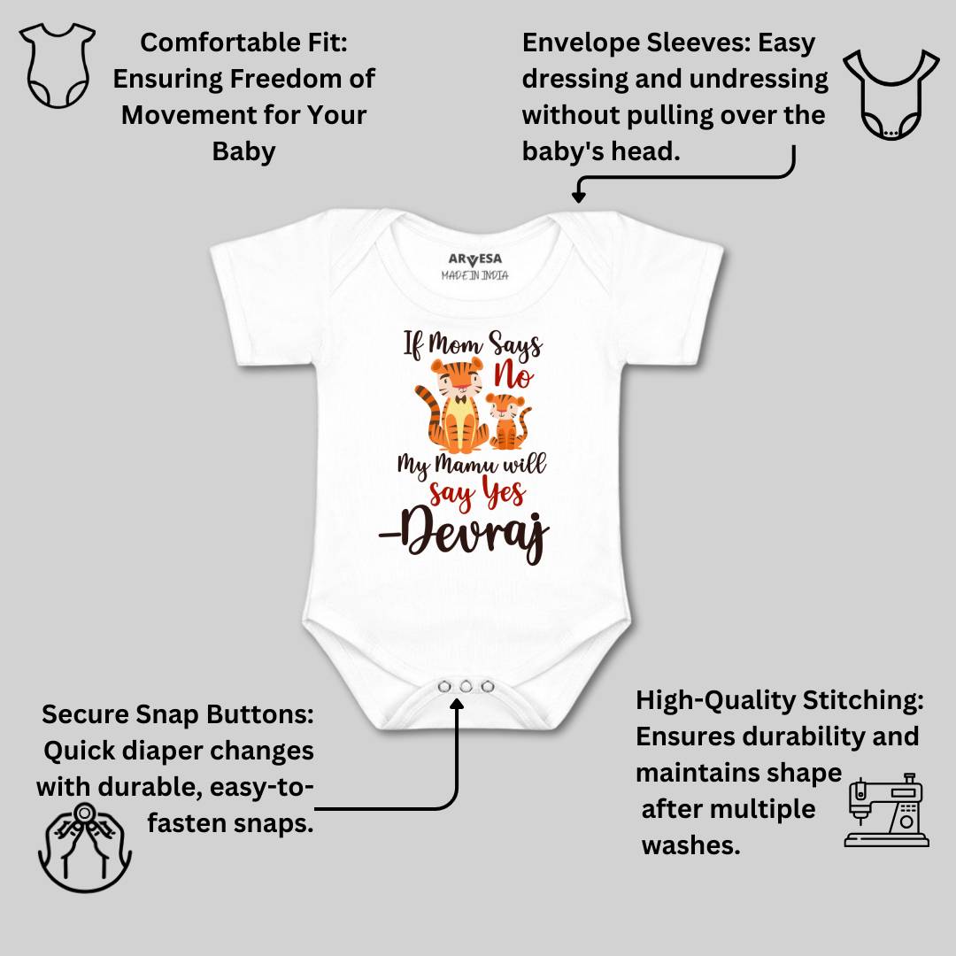 Arvesa My Mamu Will Say Yes Baby Boy & Girl Dress