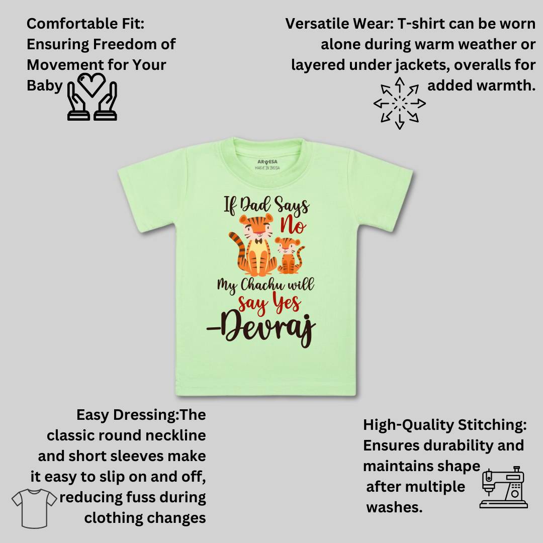Arvesa If Dad Say No My Chachu Baby Boy & Girl Dress