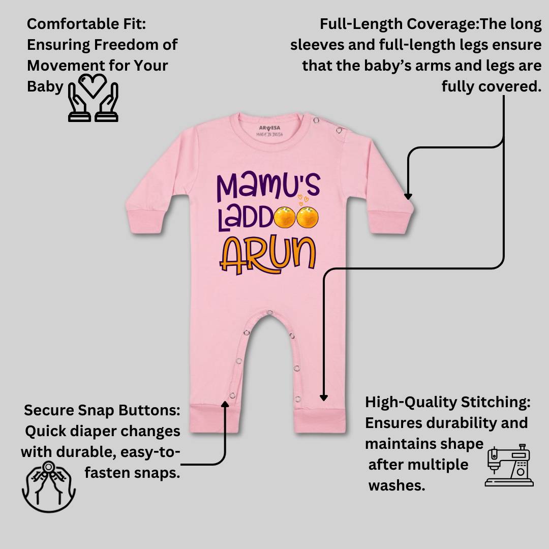 Arvesa Mamu Laddoo Baby Boy & Girl Dress