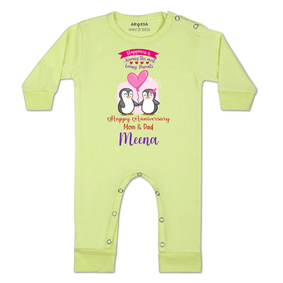 Arvesa Happy Anniversary Mom & Dad Baby Boy & Girl Dress