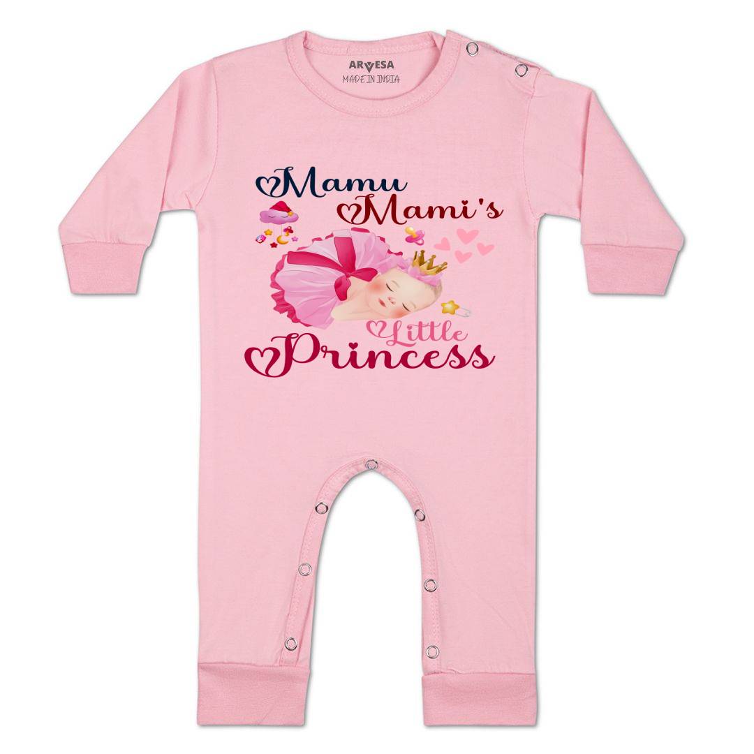 Arvesa Mamu Mami Little Princess Design-1214 White 0-3 Months Jumpsuit for Baby Boy & Girl dress .