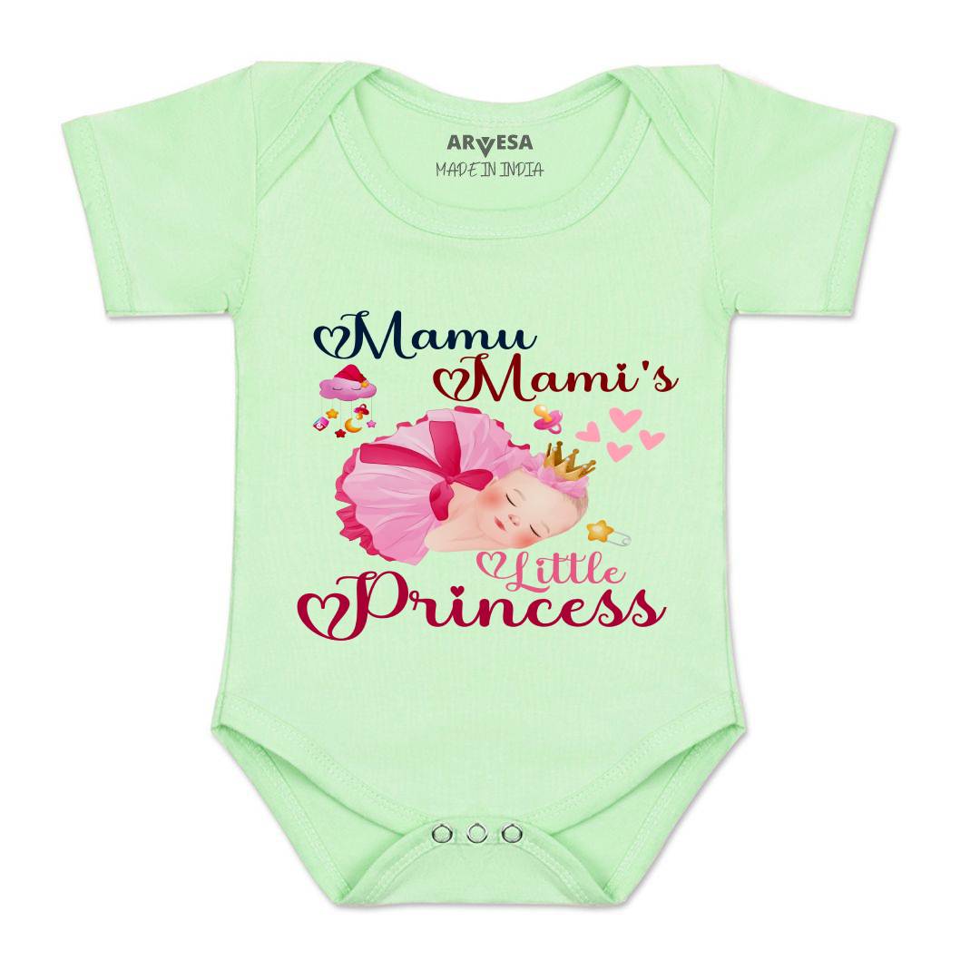 Arvesa Mamu Mami Little Princess Design-1214 White 0-3 Months Jumpsuit for Baby Boy & Girl dress .