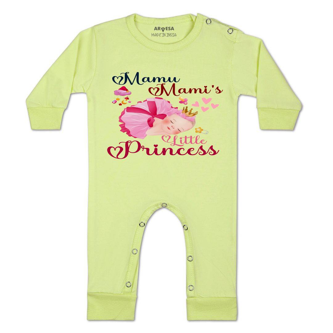Arvesa Mamu Mami Little Princess Design-1214 White 0-3 Months Jumpsuit for Baby Boy & Girl dress .