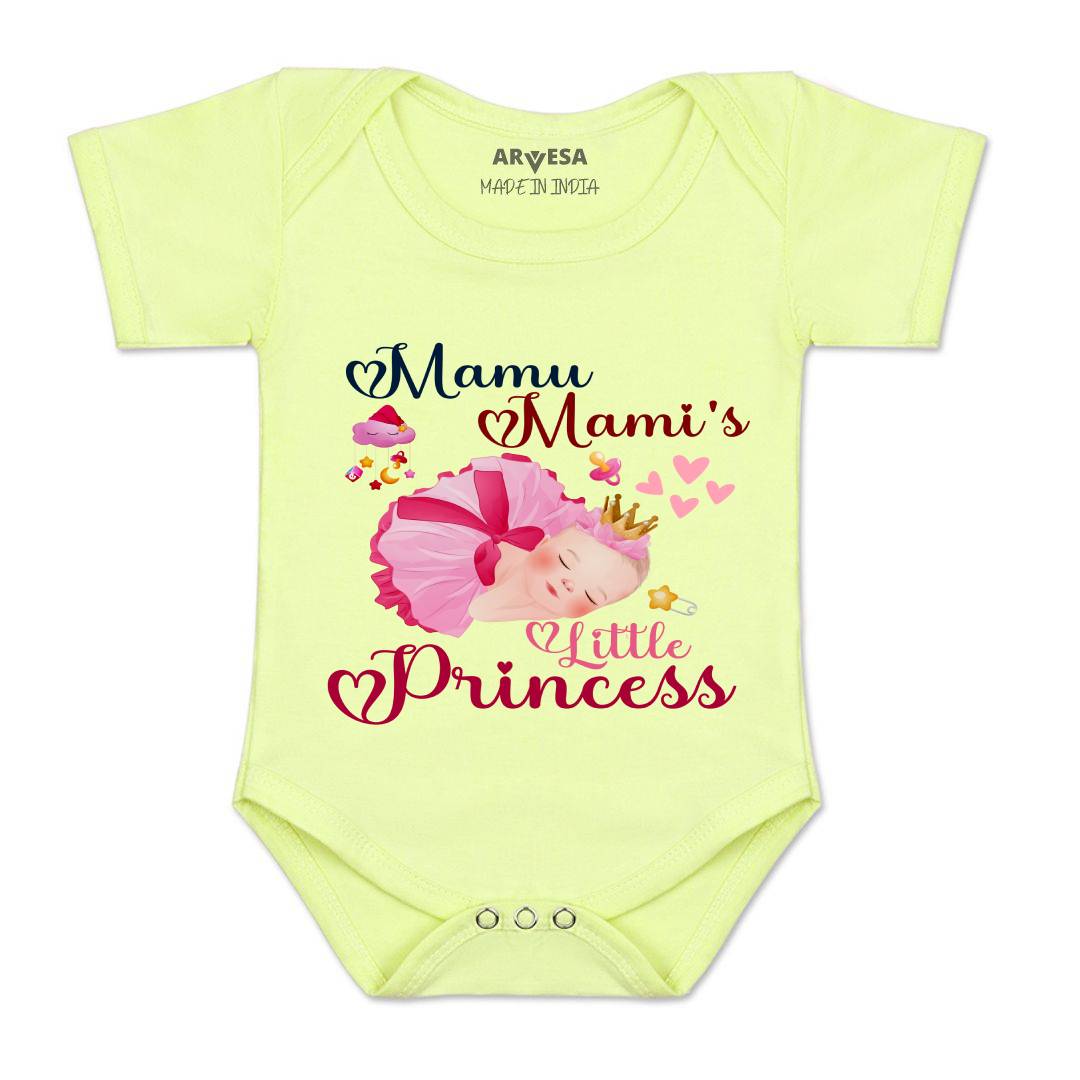 Arvesa Mamu Mami Little Princess Design-1214 White 0-3 Months Jumpsuit for Baby Boy & Girl dress .