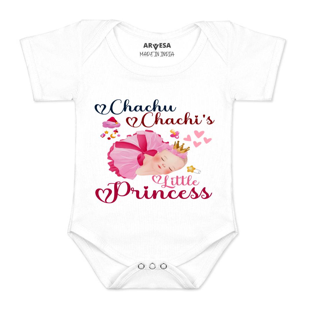 Arvesa Chachu Chachi'S Little Princess Design-1215 White 0-3 Months Jumpsuit Baby Boy & Girl dress .