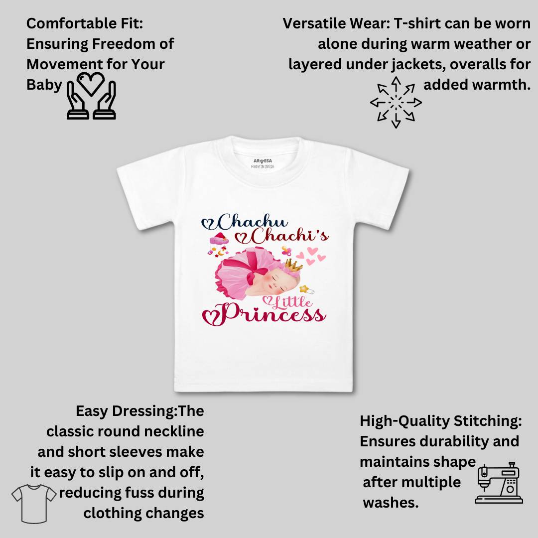 Arvesa Chachu Chachi'S Little Princess Design-1215 White 0-3 Months Jumpsuit Baby Boy & Girl dress .