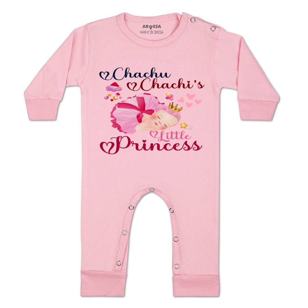 Arvesa Chachu Chachi'S Little Princess Design-1215 White 0-3 Months Jumpsuit Baby Boy & Girl dress .