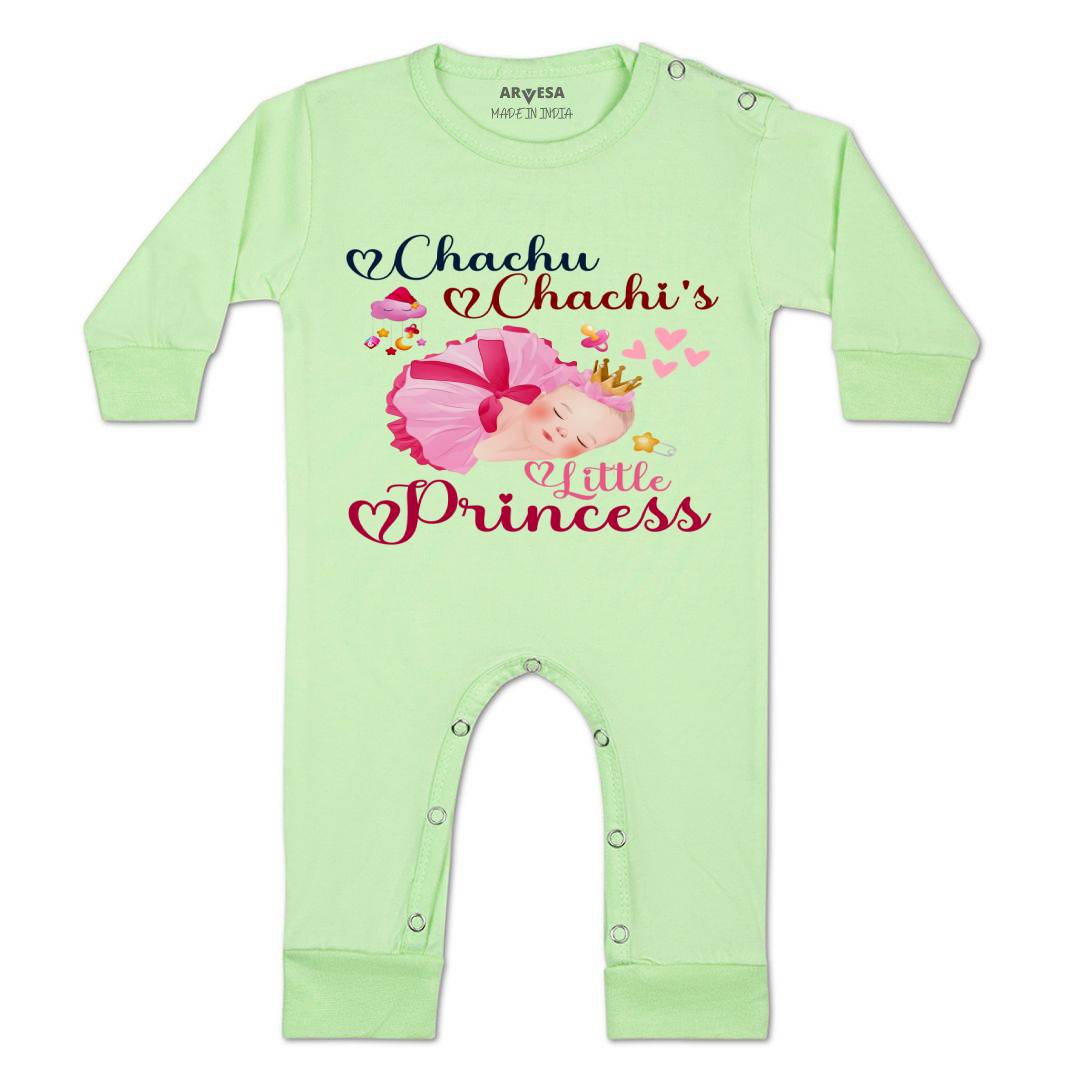 Arvesa Chachu Chachi'S Little Princess Design-1215 White 0-3 Months Jumpsuit Baby Boy & Girl dress .