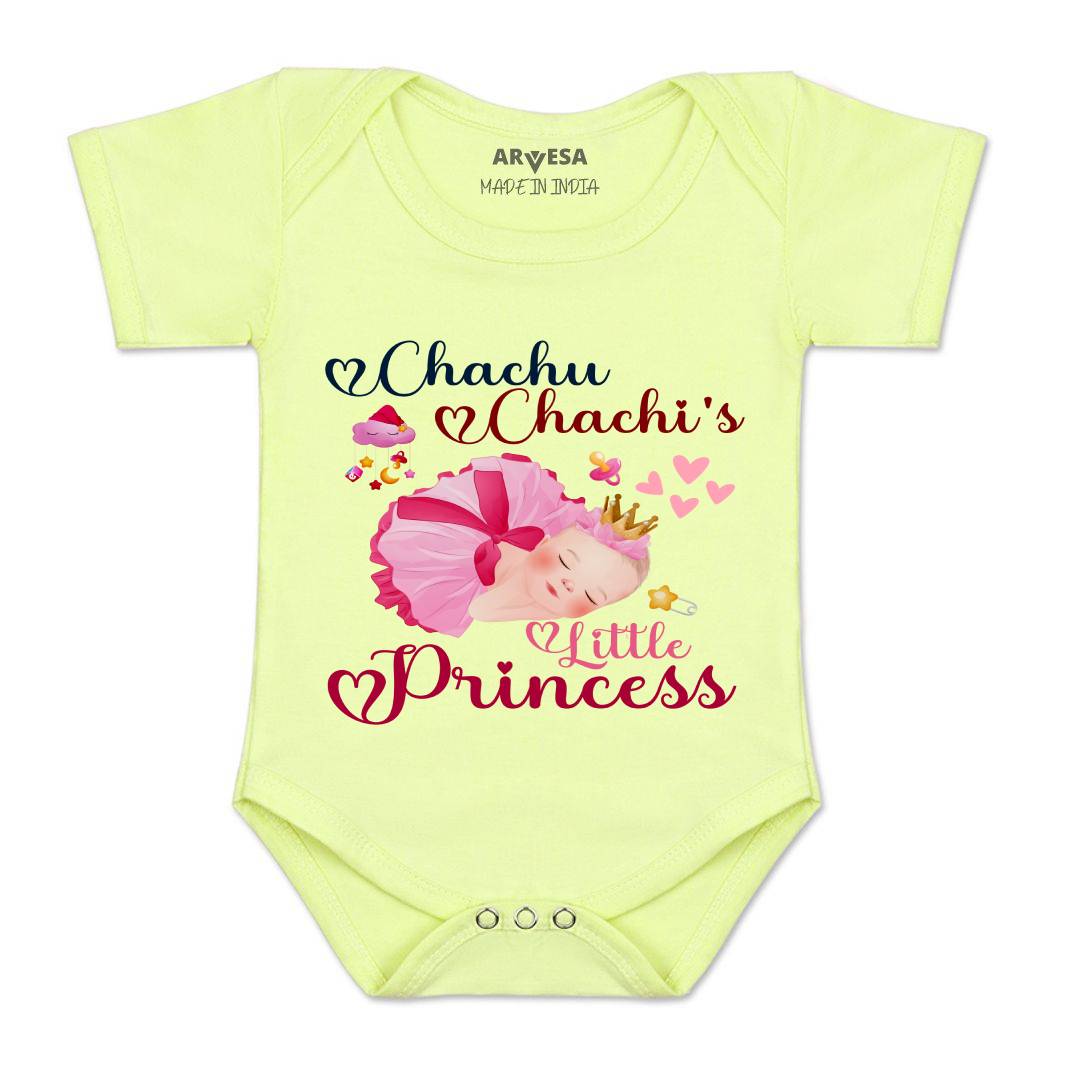 Arvesa Chachu Chachi'S Little Princess Design-1215 White 0-3 Months Jumpsuit Baby Boy & Girl dress .