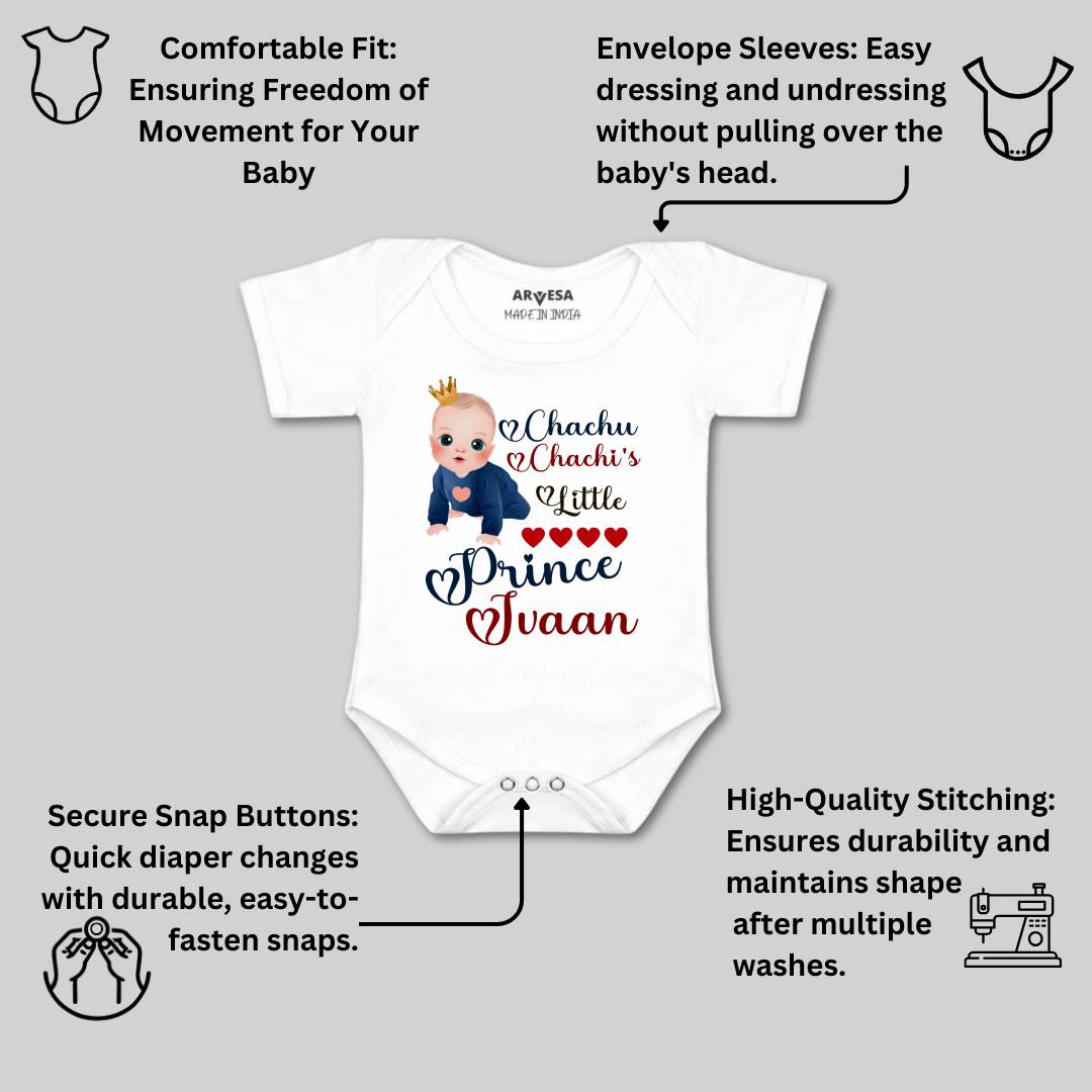 Arvesa Chachu Chachi'S Little Prince Baby Boy & Girl Dress
