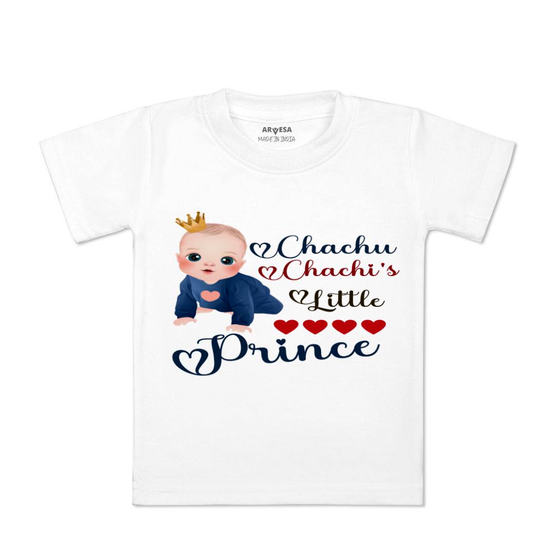 Arvesa Chachu Chachi'S Little Prince Design-1217 White 0-3 Months Jumpsuit for Baby Boy & Girl dress .
