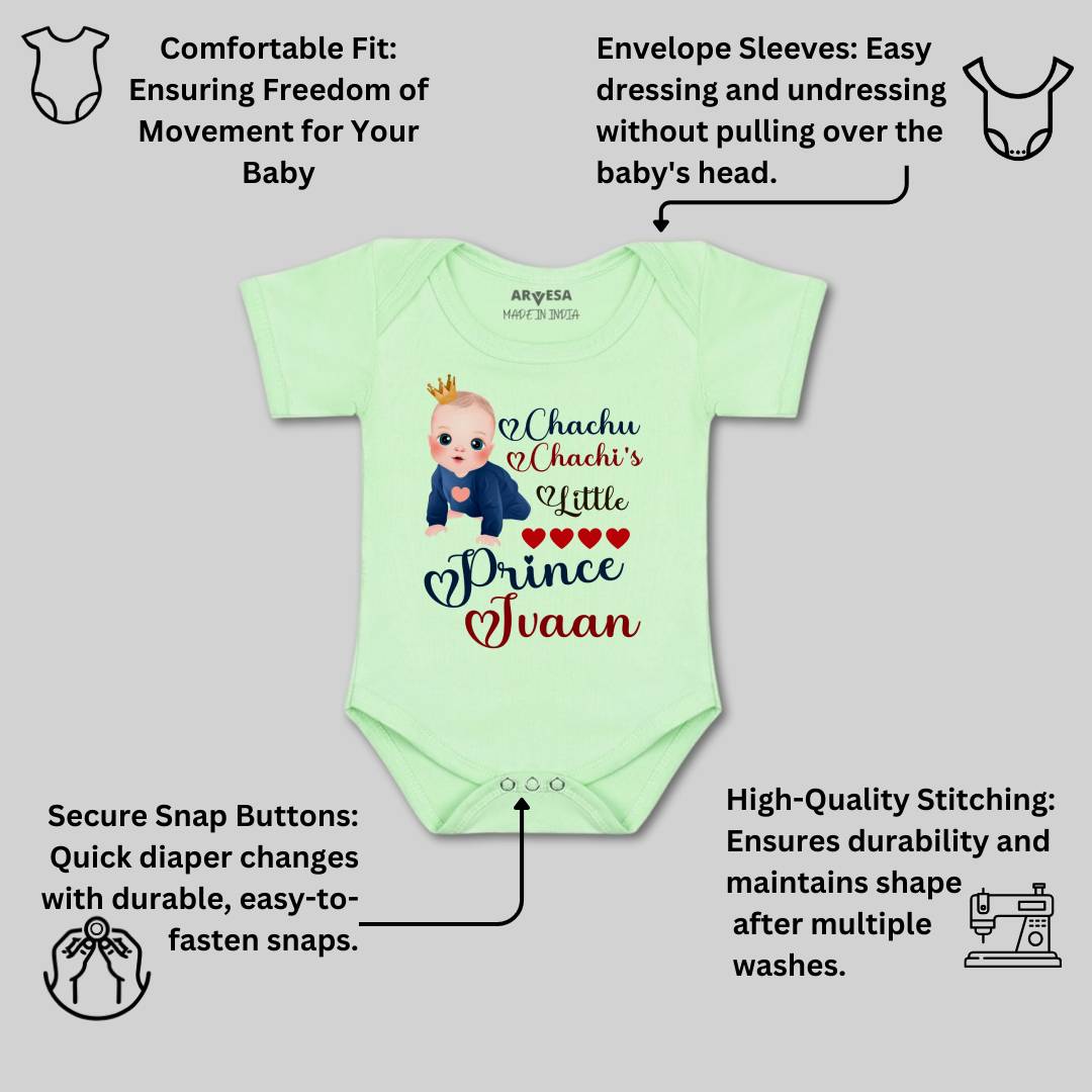 Arvesa Chachu Chachi'S Little Prince Baby Boy & Girl Dress