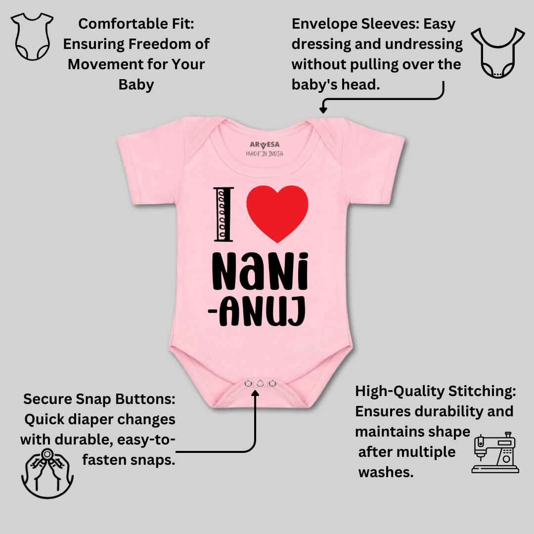 Arvesa I Love Nani Baby Boy & Girl Dress
