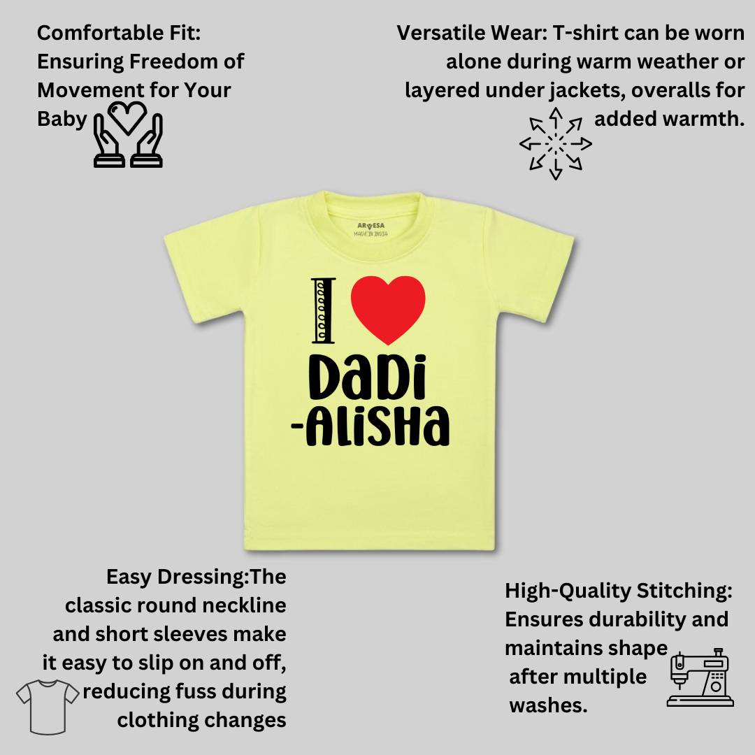 Arvesa I Love Dadi Baby Boy & Girl Dress