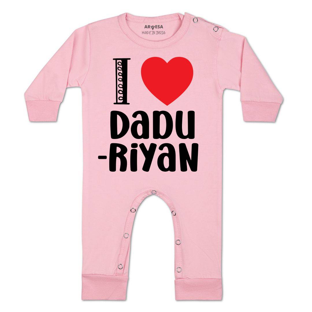 Arvesa I Love Dadu Baby Boy & Girl Dress