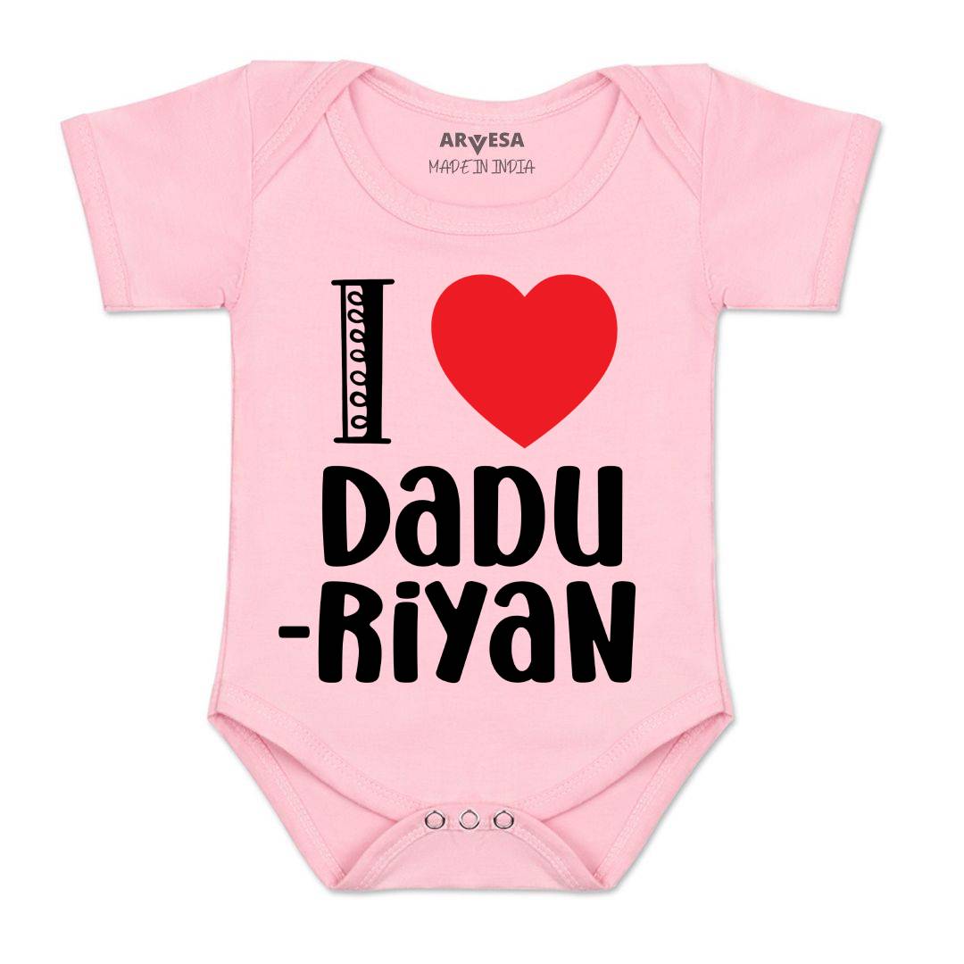 Arvesa I Love Dadu Baby Boy & Girl Dress