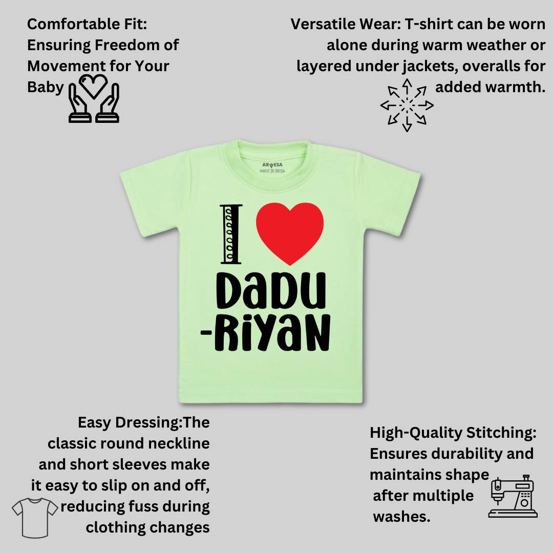 Arvesa I Love Dadu Baby Boy & Girl Dress