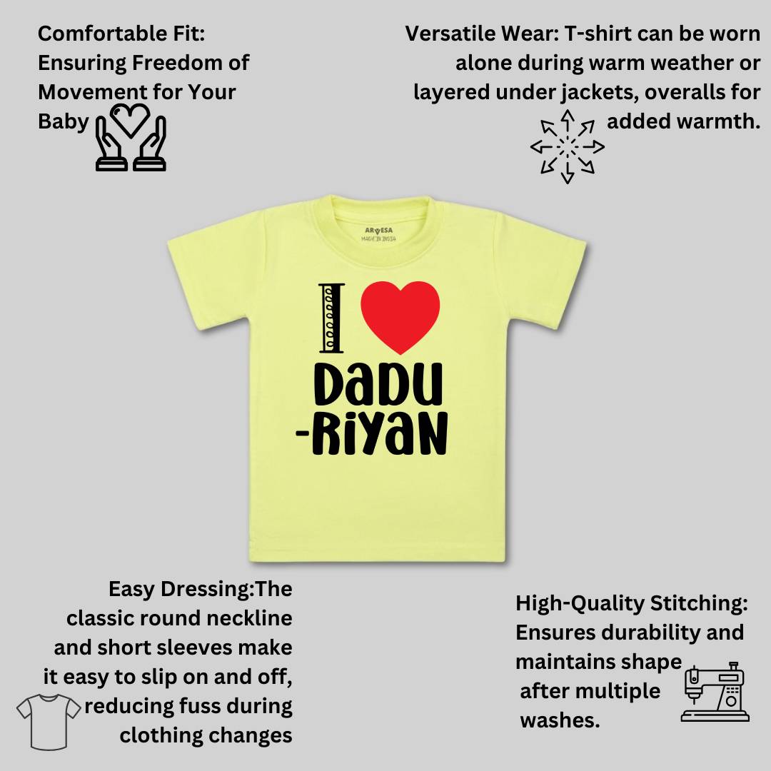 Arvesa I Love Dadu Baby Boy & Girl Dress