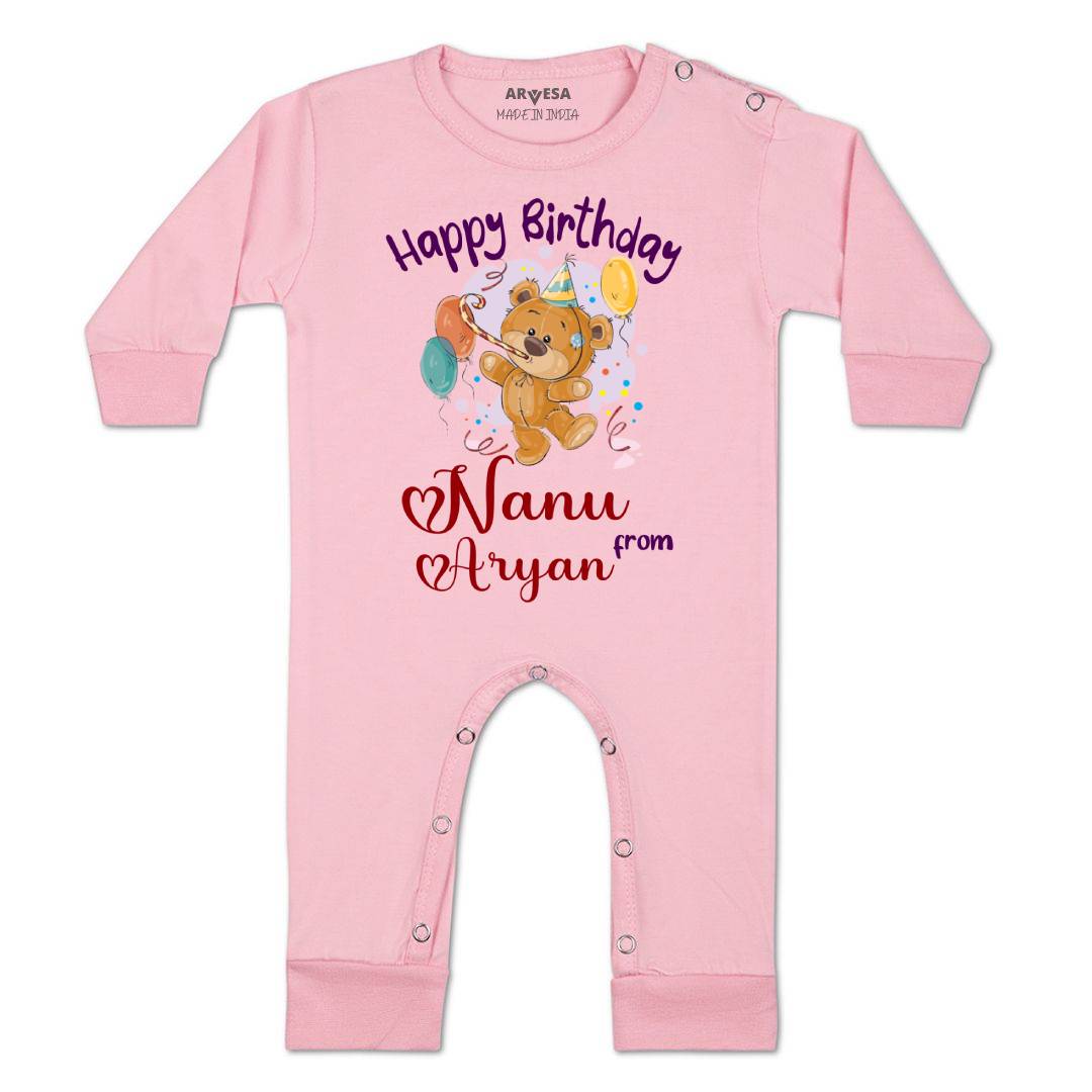 Arvesa Happy Birthday Nanu Baby Boy & Girl Dress