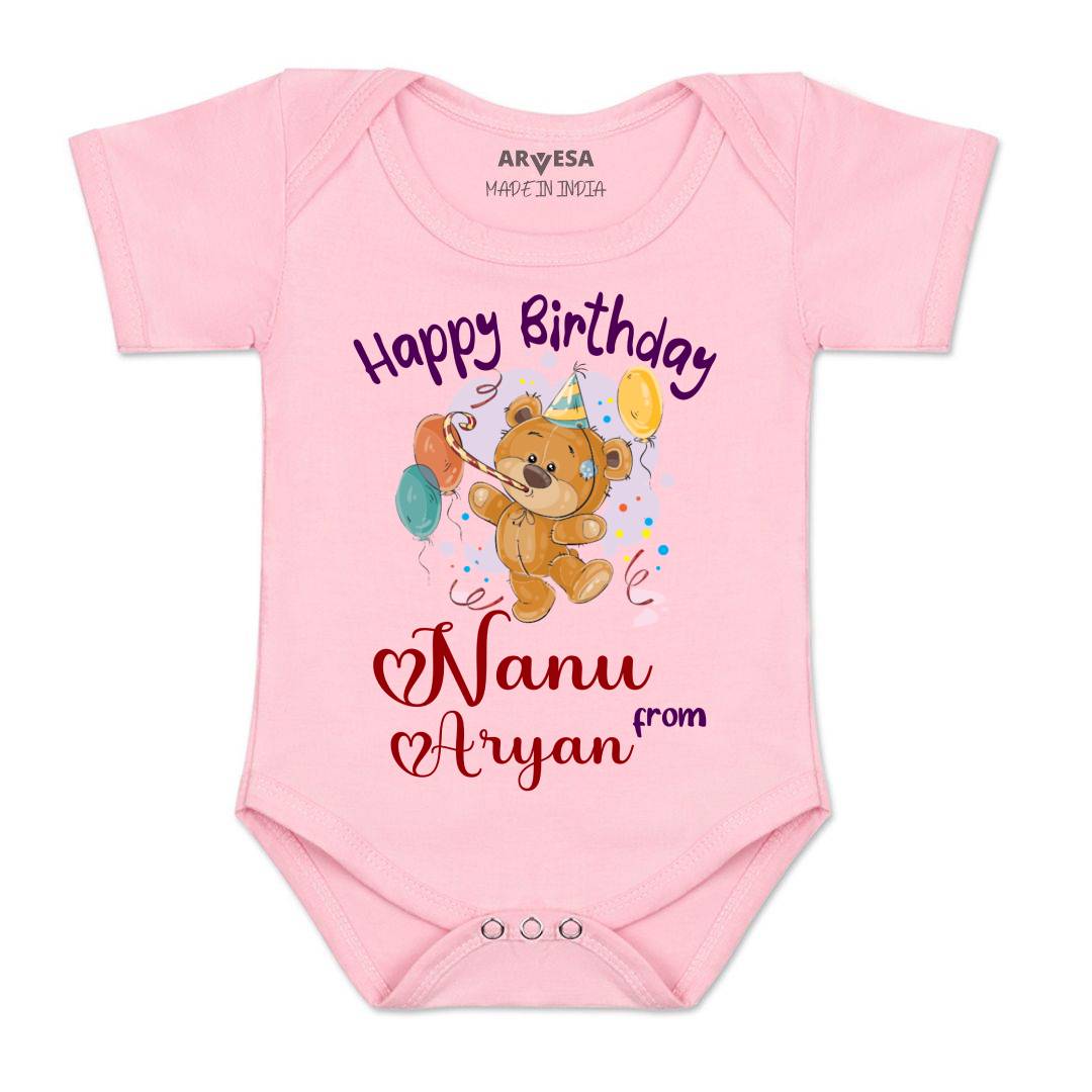 Arvesa Happy Birthday Nanu Baby Boy & Girl Dress