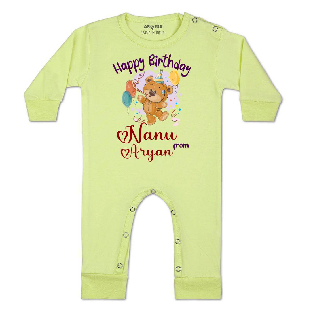 Arvesa Happy Birthday Nanu Baby Boy & Girl Dress