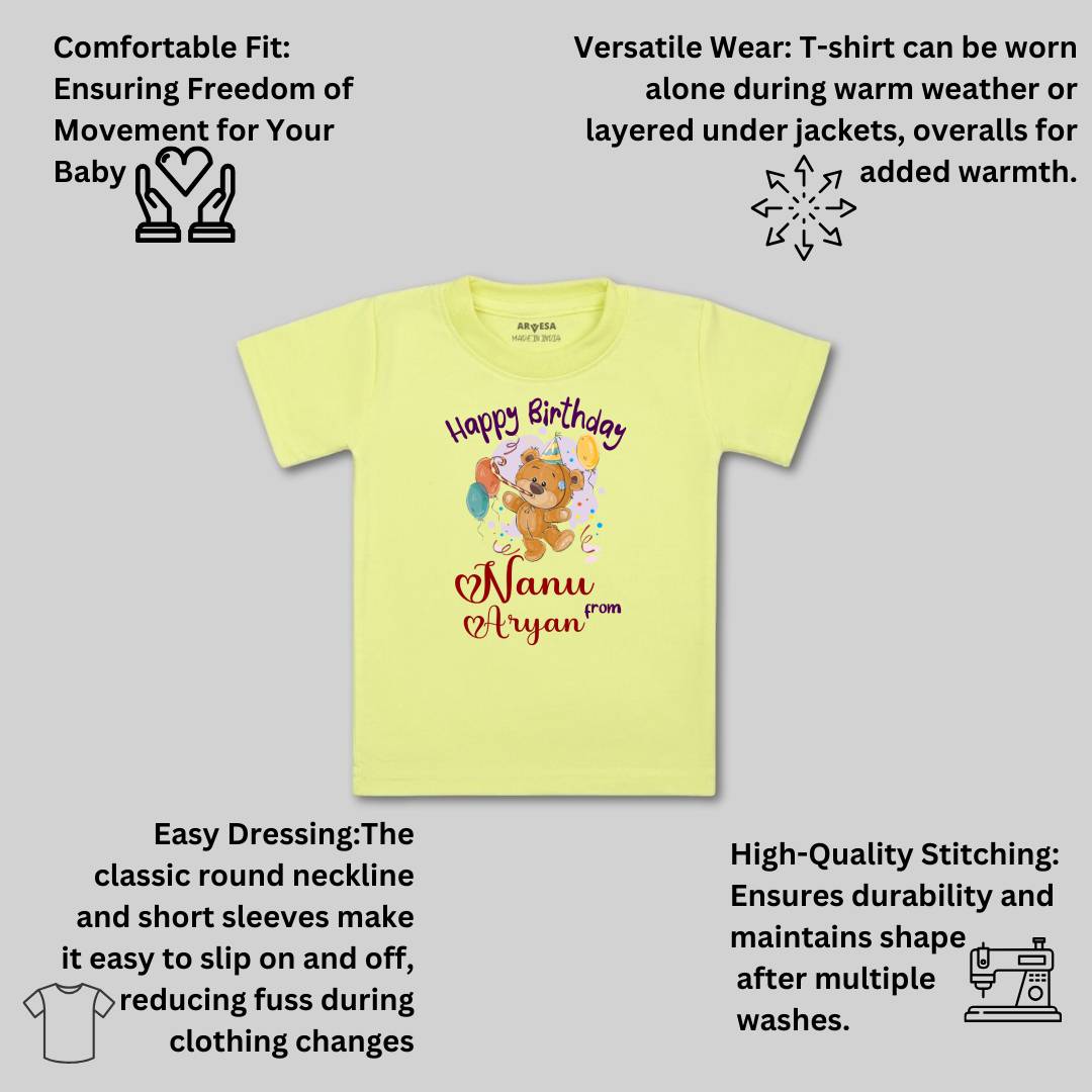Arvesa Happy Birthday Nanu Baby Boy & Girl Dress