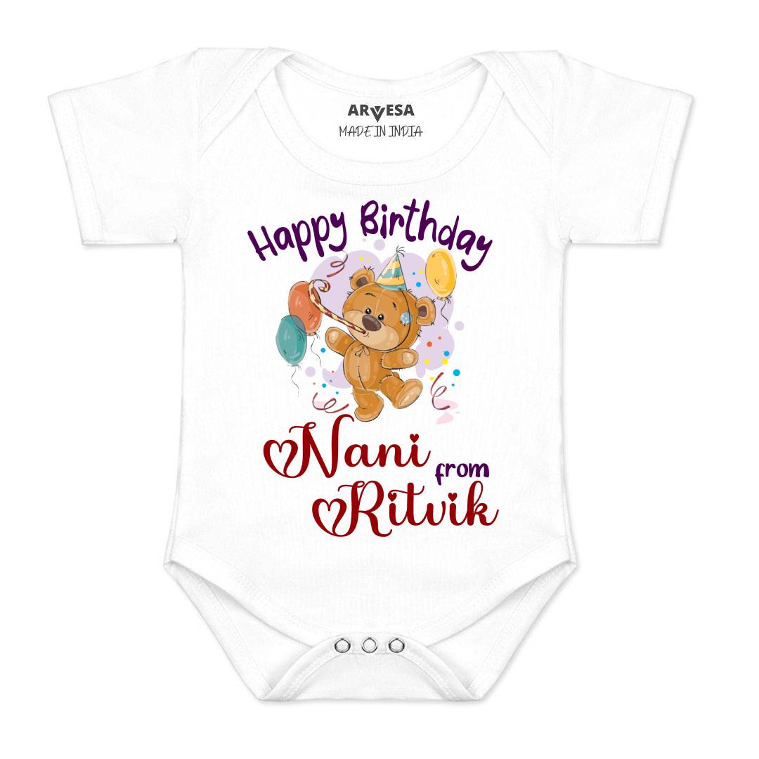 Arvesa Happy Birthday Nani Baby Boy & Girl Dress