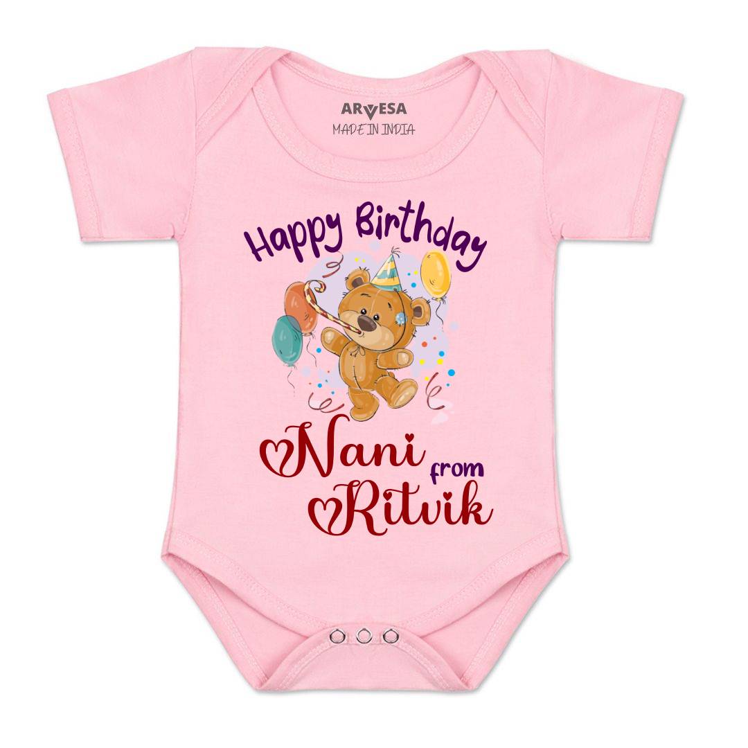 Arvesa Happy Birthday Nani Baby Boy & Girl Dress