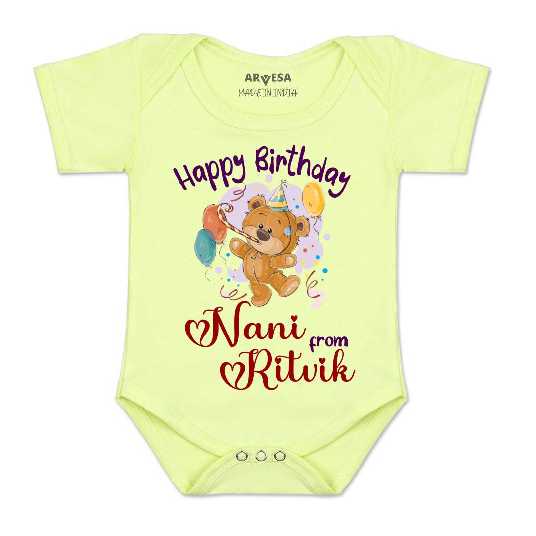 Arvesa Happy Birthday Nani Baby Boy & Girl Dress