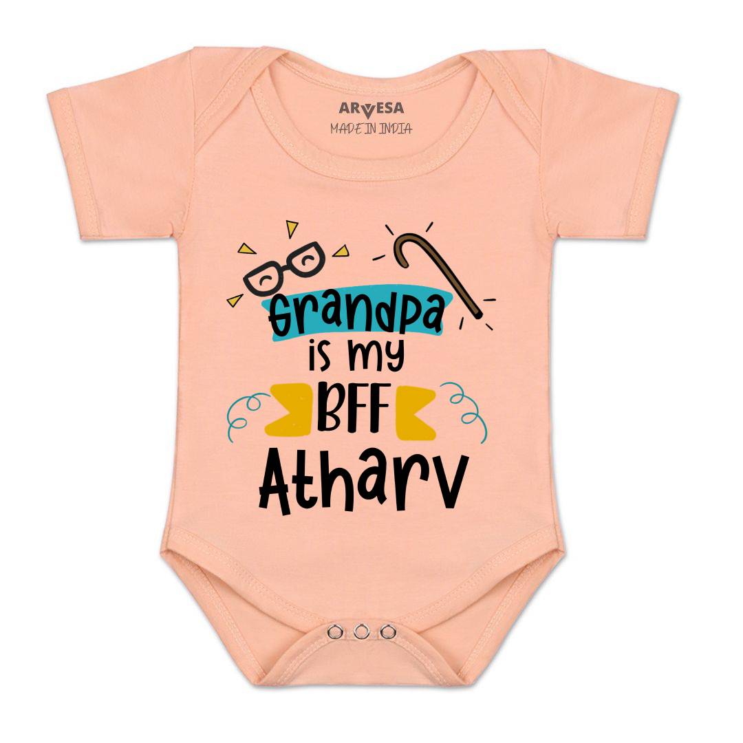 Arvesa Grandpa Is My BFF Baby Boy & Girl Dress
