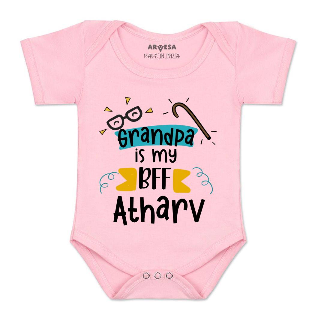 Arvesa Grandpa Is My BFF Baby Boy & Girl Dress